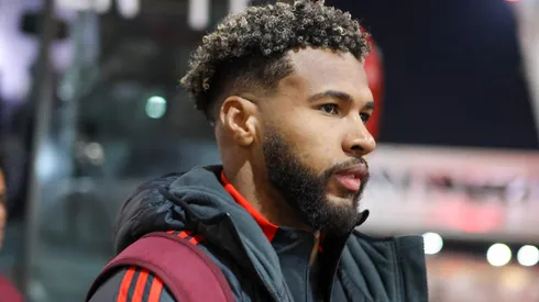Wesley chegando ao Beira-Rio para partida contra o Fluminense, pelo Brasileirão. Foto: Ricardo Duarte/SCI