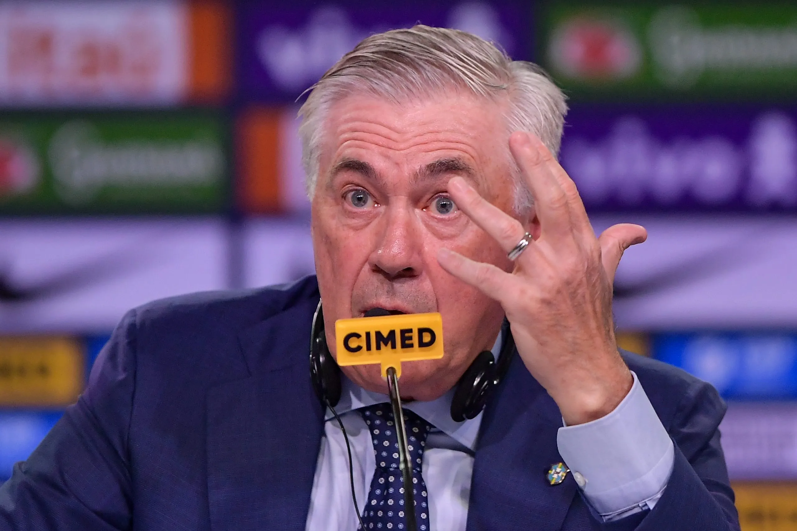 Carlo Ancelotti, treinador da Seleção Brasileira