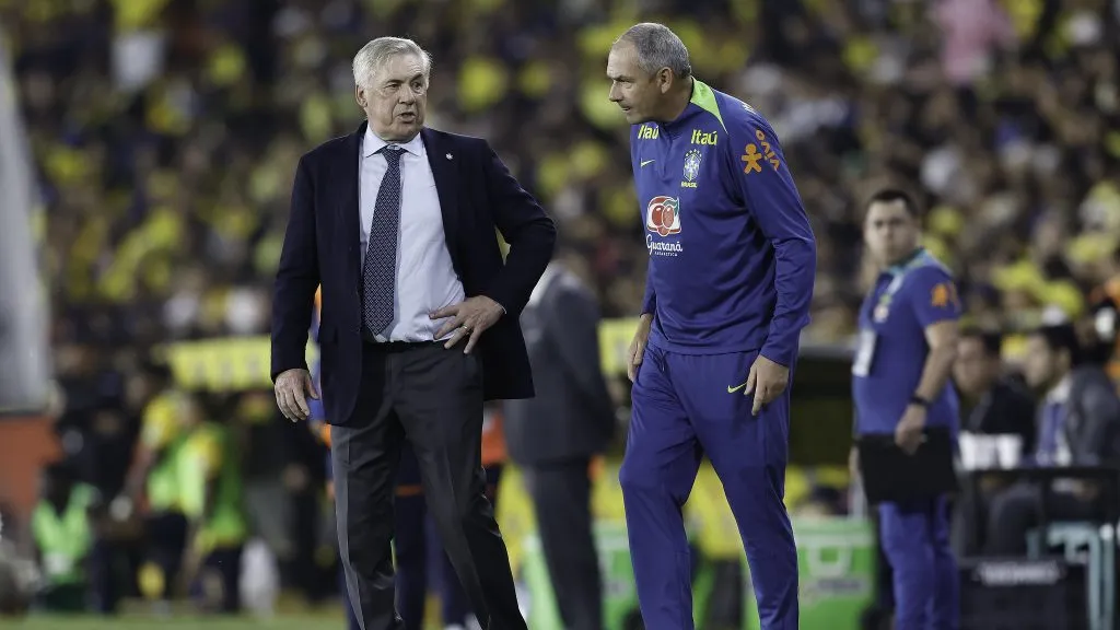 Carlo Ancelotti vê seu trabalho ser criticado após estreia da Seleção – Foto: @rafaelribeirorio I CBF