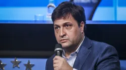 Alberto Guerra presidente do Grêmio durante em coletiva de imprensa realizada no Arena do Grêmio.