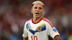 Soteldo, atacante do Santos e da Seleção Venezuelana - Foto: Buda Mendes/Getty Images