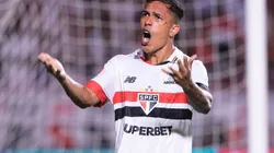 Igor Vinicius, jogador do São Paulo, durante partida contra o Novorizontino no estadio Morumbi pelo campeonato Paulista 2024. Foto: Ettore Chiereguini/AGIF
