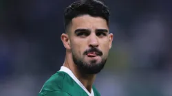 Flaco López durante partida entre Palmeiras e Bahia, no Allianz Parque, pelo Brasileirão.