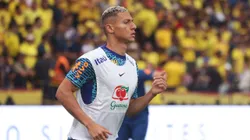 GUAYAQUIL, ECUADOR - JUNE 05: Richarlison of Brazil warms up prior to the FIFA World Cup 2026 Qualifier match between Ecuador and Brazil at Estadio Monumental Isidro Romero Carbo on June 05, 2025 in Guayaquil, Ecuador. (Photo by Franklin Jacome/Getty Images)
