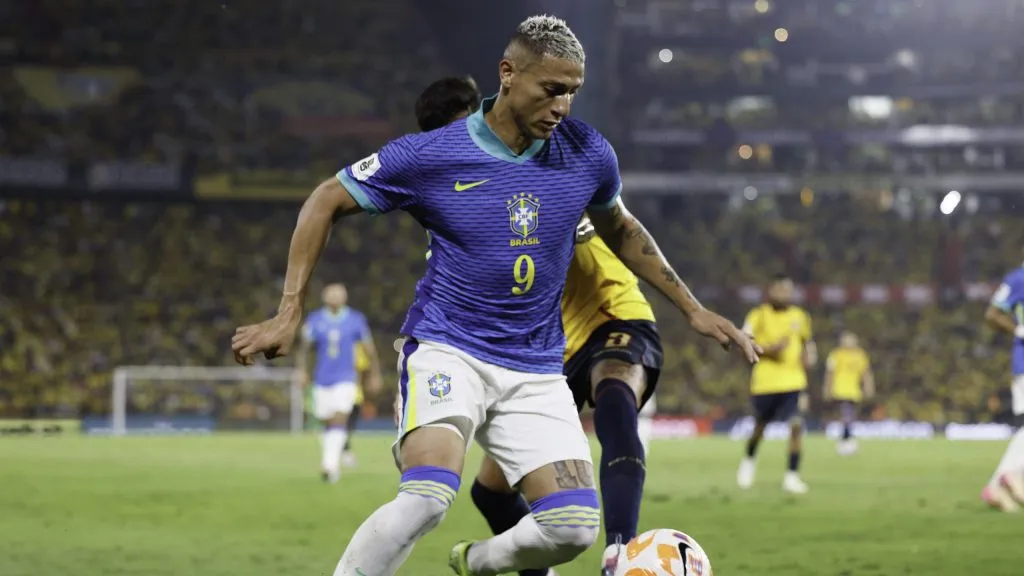 Richarlison pela Seleção Brasileira. Foto: Rafael Ribeiro/CBF