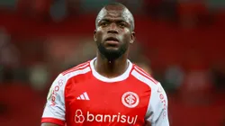 Enner Valencia jogador do Internacional durante partida contra o Flamengo no estádio Beira-Rio pelo campeonato Brasileiro A 2024.