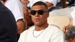 Mbappé acompanhando partida de Tênis (Photo by Clive Brunskill/Getty Images)