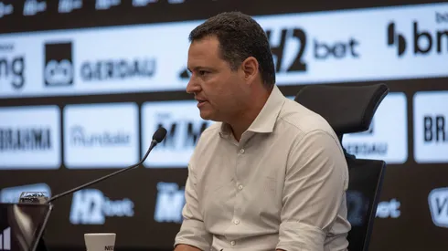 Rafael Menin comentou a respeito do Flamengo. Foto: Pedro Souza/Atlético-MG.