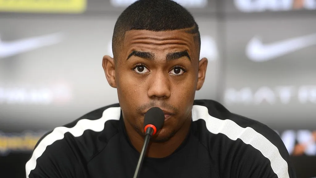 Malcom durante entrevista pelo Corinthians. Foto: Mauro Horita/AGIF