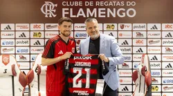 Jorginho foi apresentado pelo Flamengo. Foto: Adriano Fontes/Flamengo
