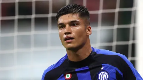 Joaquín Correa durante partida pela Inter de Milão.