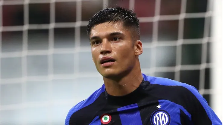 Joaquín Correa durante partida pela Inter de Milão.