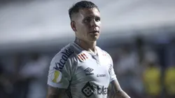 Soteldo jogador do Santos durante partida contra o Agua Santa no estadio Vila Belmiro pelo campeonato Paulista 2025. Foto: Reinaldo Campos/AGIF