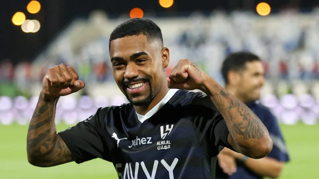 Malcom após jogo do Al-Hilal. Photo by Yasser Bakhsh/Getty Images