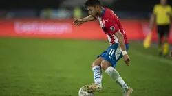 Angel Romero, jogador do Paraguai, durante partida contra o Uruguai no estadio Engenhao pelo campeonato Copa America 2021. Foto: Jorge Rodrigues/AGIF