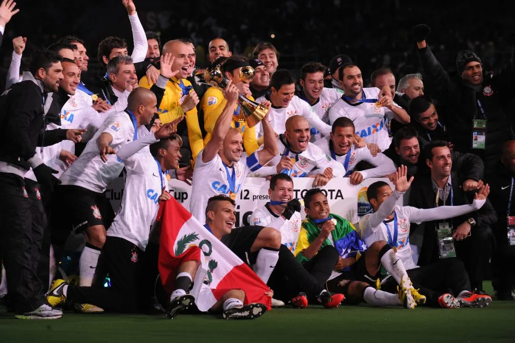 Corinthians comemora conquista do Mundial de Clubes 2012 – Foto: Kaz Photography/Getty Images
