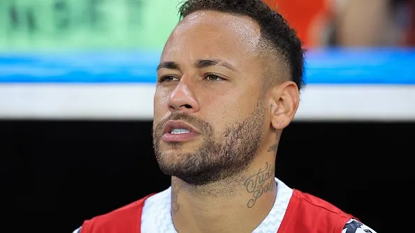 Neymar durante partida. Foto: Buda Mendes/Getty Images