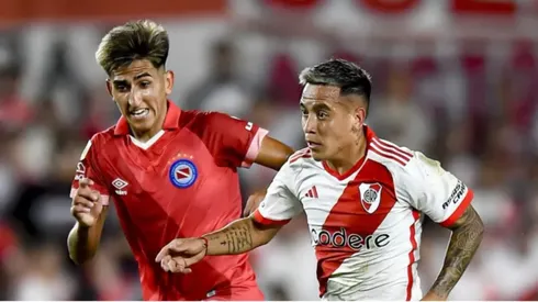 Alvo do Vasco, Alan Lescano em ação pelo Argentinos Jrs – Foto: Reprodução/Getty Images