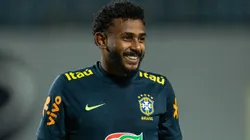 Wendel durante treinamento pela Seleção Brasileira