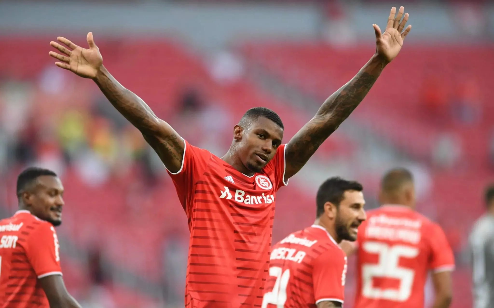 Wesley Moraes, ex-camisa 9 do Internacional está livre no mercado e despertou interesse do Leão. Foto: Ricardo Duarte/Internacional