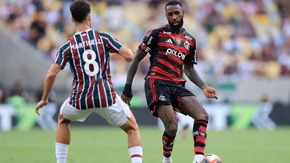 Gerson durante partida. Foto: Buda Mendes/Getty Images