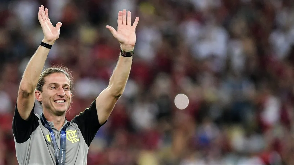 Filipe Luís, técnico do Flamengo. Foto: Thiago Ribeiro/AGIF