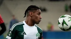 ATHENS, GREECE - FEBRUARY 20:Tete of Panathinaikos run with the ball during the UEFA Europa Conference League 2024/25 League Knockout Play-off Second Leg match between Panathinaikos FC and Vikingur at Olympic Athletic Center of Athens Spyridon Louis on February 20, 2025 in Athens, Greece. (Photo by Milos Bicanski/Getty Images)