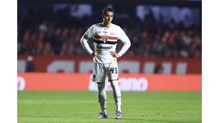 SP - SAO PAULO - 17/05/2025 - BRASILEIRO A 2025, SAO PAULO X GREMIO - Lucca jogador do Sao Paulo durante partida contra o Gremio no estadio Morumbi pelo campeonato Brasileiro A 2025. Foto: Marcello Zambrana/AGIF