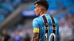 RS - PORTO ALEGRE - 04/05/2025 - BRASILEIRO A 2025, GREMIO X SANTOS - Franco Cristaldo jogador do Gremio durante partida contra o Santos no estadio Arena do Gremio pelo campeonato Brasileiro A 2025. Foto: Maxi Franzoi/AGIF