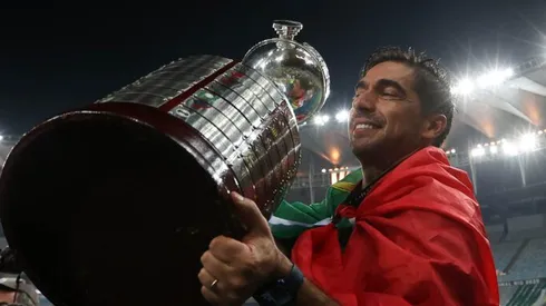 Abel Ferreira comemorando Libertadores 2021 - Foto: Reprodução