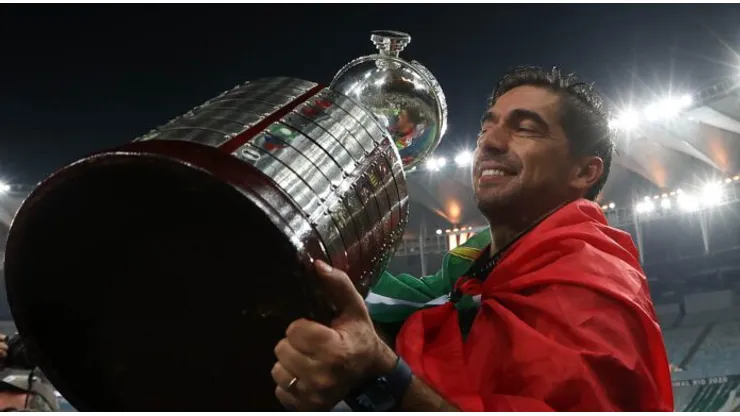 Abel Ferreira comemorando Libertadores 2021 - Foto: Reprodução