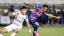 Fortaleza x Santos se enfrentam pelo Brasileirão. Foto: Abner Dourado/AGIF