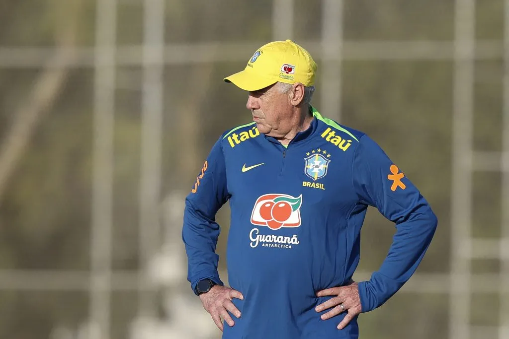 Ancelotti vem trabalhando muito nos bastidores da Seleção Brasileira. Foto; Miguel Schincariol/Getty Images)