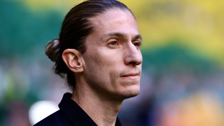 Filipe Luís durante a partida entre Palmeiras e Flamengo, no Allianz Parque, pelo Brasileirão.