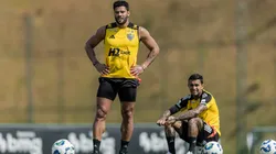 Hulk e Dudu em treino do Galo - Foto: Paulo Henrique França / Atlético