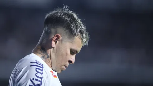 Soteldo jogador do Santos durante partida contra o Palmeiras no estadio Vila Belmiro pelo campeonato Paulista 2025. Foto: Reinaldo Campos/AGIF