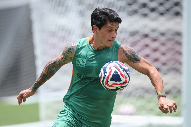 Cano marcou dois gols no jogo-treino. Foto: Marcelo Gonçalves/Fluminense FC