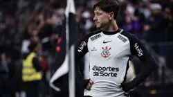 Rodrigo Garro, jogador do Corinthians, durante partida contra o Vitoria no estadio Arena Corinthians pelo campeonato Brasileiro A 2025. Foto: Fabio Giannelli/AGIF