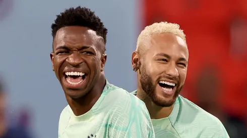 Neymar e Vini Jr, pela Seleção Brasileira - Foto: Alexander Hassenstein/Getty Images