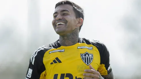 Dudu em treino na Cidade do Galo