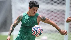 Cano marcou dois gols no jogo-treino do Fluminense. Foto: Marcelo Gonçalves/Fluminense FC