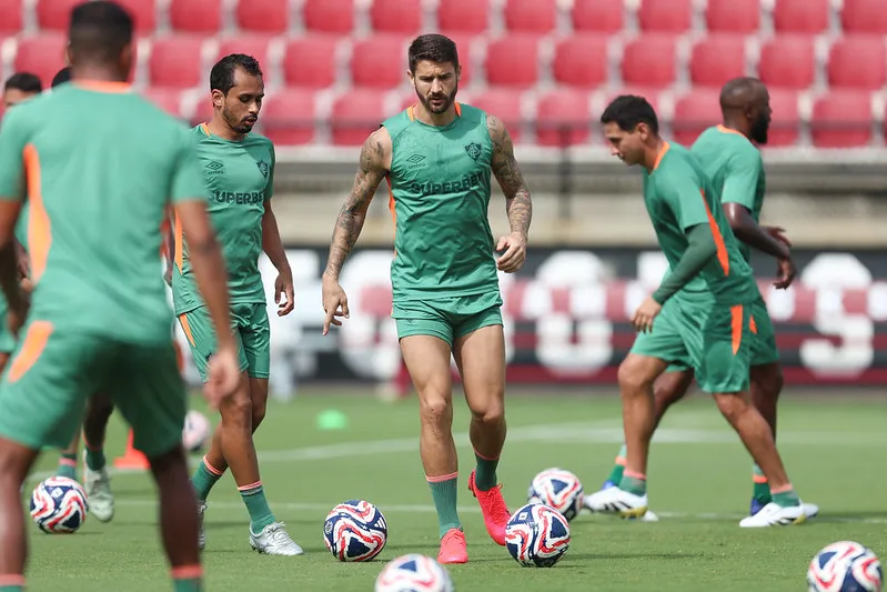 Fluminense treina antes da estreia no Super Mundial. Foto: Marcelo Gonçalves/Fluminense FC