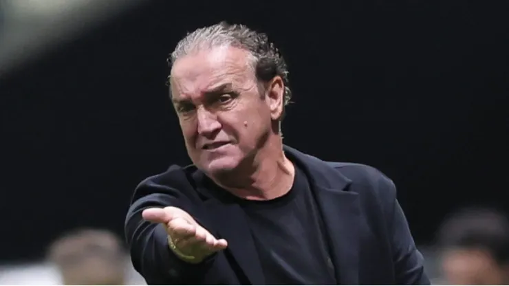 Cuca durante triunfo do Galo em Belo Horizonte.