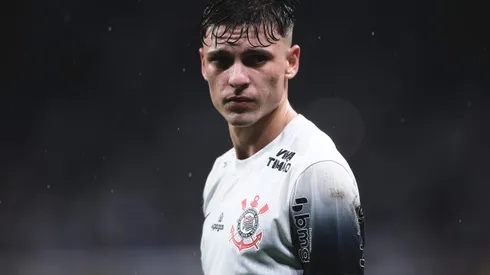 SP - SAO PAULO - 24/04/2025 - COPA SUL-AMERICANA 2025, CORINTHIANS X RACING-URU - Breno Bidon jogador do Corinthians durante partida contra o Racing-URU no estadio Arena Corinthians pelo campeonato Copa Sul-americana 2025. Foto: Ettore Chiereguini/AGIF