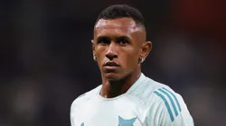 Marquinhos, jogador do Cruzeiro, durante aquecimento antes da partida contra o Vila Nova, pela Copa Betano do Brasil. Foto: Gilson Lobo/AGIF.