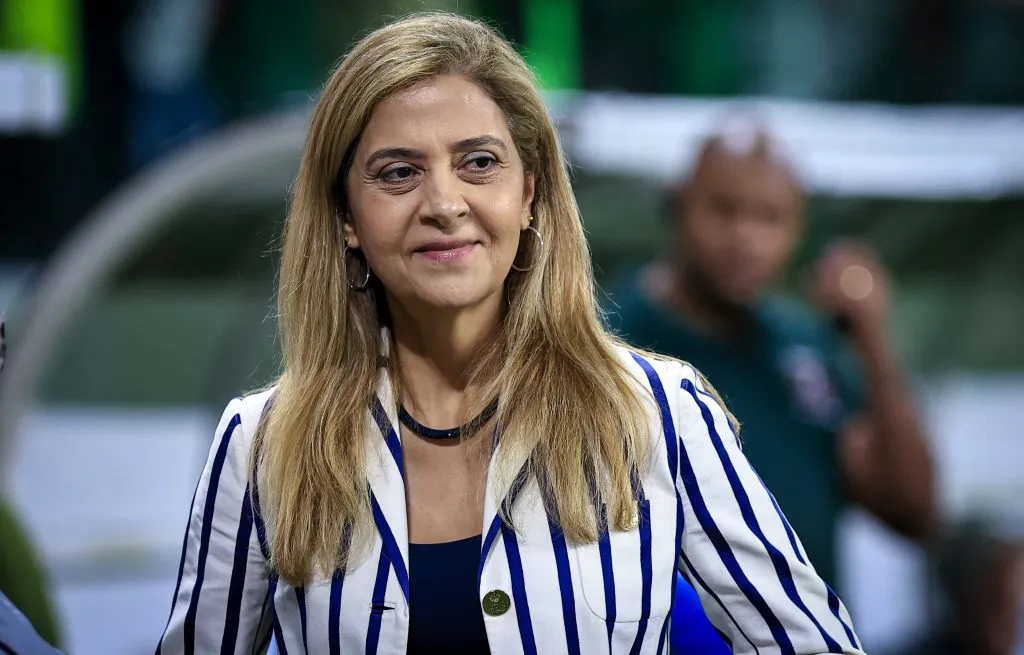 SP – SAO PAULO – 22/05/2025 – COPA DO BRASIL 2025, PALMEIRAS X CEARA – Leila Pereira presidente do Palmeiras antes de partida contra o Ceara no estadio Arena Allianz Parque pelo campeonato Copa Do Brasil 2025. Foto: Fabio Giannelli/AGIF