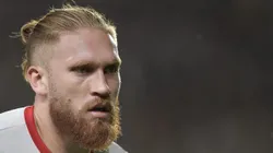 Isidro Pitta, atacante do Bragantino durante desabafa após partida polêmica contra o Bahia