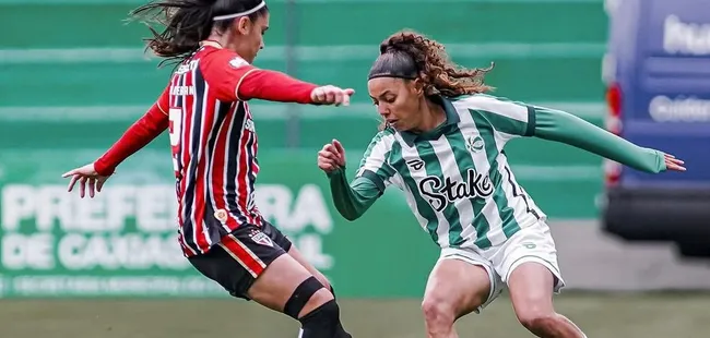 São Paulo em partida contra o Juventude válida pelo Brasileirão Feminino, no Alfredo Jaconi, em Caxias do Sul. Créditos: Fernando Alves / EC Juventude
