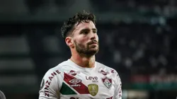 Martinelli, jogador do Fluminense, durante partida contra o Grêmio, pela CONMEBOL Libertadores de 2024. Foto: Leonardo Hubbe/AGIF.