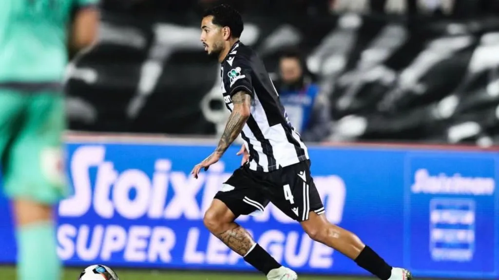Alvo do Vasco, Peña em ação pelo PAOK – Reprodução/PAOK